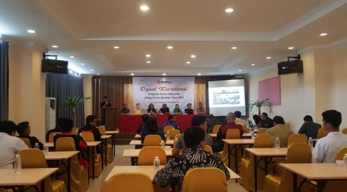 Gandeng Parpol Ormas dan Media Bawaslu Landak Rakor Sinegritas Sentra Gakkumdu Jelang Pemilu 2024