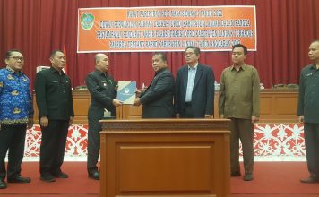 DPRD Bersama Pemkab Landak Setujui RAPBD Tahun Anggaran 2023 Disahkan Menjadi Perda