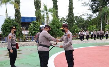 Jelang Purna Tugas, Wakapolres Landak Naik Pangkat dari Kompol ke AKBP