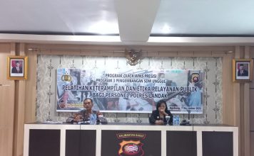 Polres Landak Adakan Pelatihan Keterampilan dan Etika Pelayanan Publik Pada Anggota