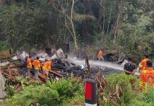 Lupa Matikan Kompor, Rumah Warga di Desa Tebedak Terbakar