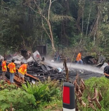 Lupa Matikan Kompor, Rumah Warga di Desa Tebedak Terbakar