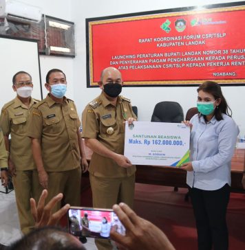 Pemkab Landak Launching Peraturan Bupati Nomor 38 Tahun 2022 Tentang Perlindungan Pekerja