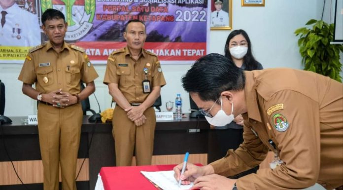 Pemkab Ketapang Launching dan Sosialisasikan Portal Satu Data