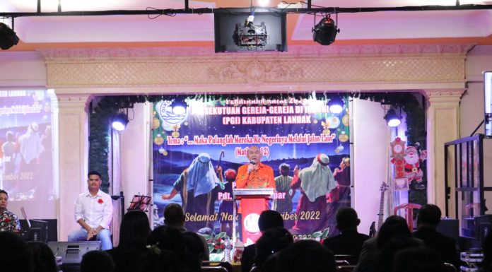 Hadiri Perayaan Natal PGID, Pj Bupati Landak Ajak Sinergisitas Jaga Kondusifitas Daerah