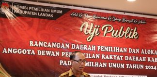 Uji Publik Rancangan Dapil dan Alokasi Kursi Anggota DPRD Landak Pemilu 2024