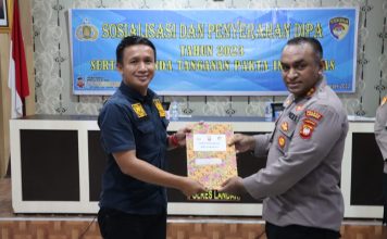 Polres Landak Gelar Sosialisasi dan Penyerahan DIPA Tahun 2023