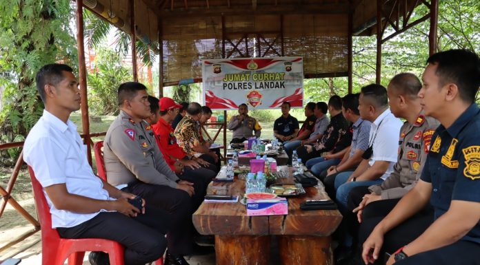 Serap Aspirasi Masyarakat, Polres Landak Gelar Jum’at Curhat