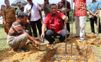 Pembangunan Gereja Katolik Santo Timotius Stasi Seledok Dimulai, Heri Saman Harapkan Dapat Bangun Iman Umat