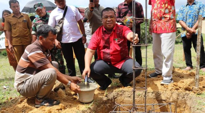 Pembangunan Gereja Katolik Santo Timotius Stasi Seledok Dimulai, Heri Saman Harapkan Dapat Bangun Iman Umat