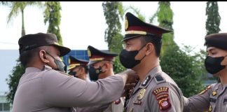 Awal Tahun 2023, Sebanyak 34 Personel Polres Landak Naik Pangkat