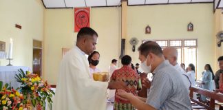 Sekda Landak Hadiri Natal Bersama Paroki Mater Dolorosa Jelimpo