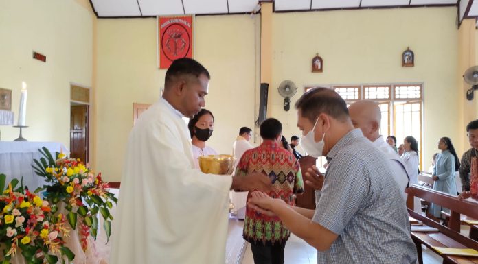 Sekda Landak Hadiri Natal Bersama Paroki Mater Dolorosa Jelimpo