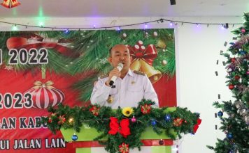 Hadiri Perayaan Natal DPPKP Landak, Pj Bupati Samuel Ajak Pegawai Tingkatkan Prestasi Kerja