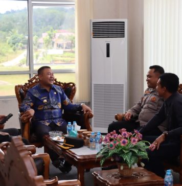 Jalin Sinergitas Bersama Pemkab, Kapolres Kunjungi Bupati Melawi