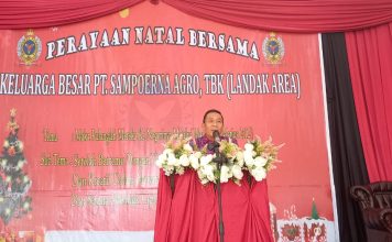 Hadiri Perayaan Natal PT. Sampoerna Agro, Sekda Landak Ajak Karyawan Lebih Berkreasi dan Berinovasi