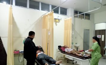 Dua Sepeda Motor Terlibat Kecelakaan Diperempatan Pasar Darit