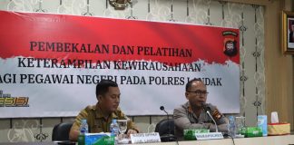 Polres Landak Gelar Pelatihan Kewirausahaan Bagi Personel Yang Masuki Masa Purna Tugas