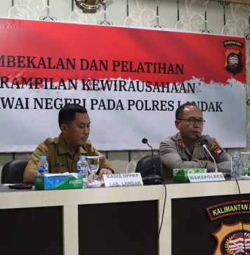 Polres Landak Gelar Pelatihan Kewirausahaan Bagi Personel Yang Masuki Masa Purna Tugas