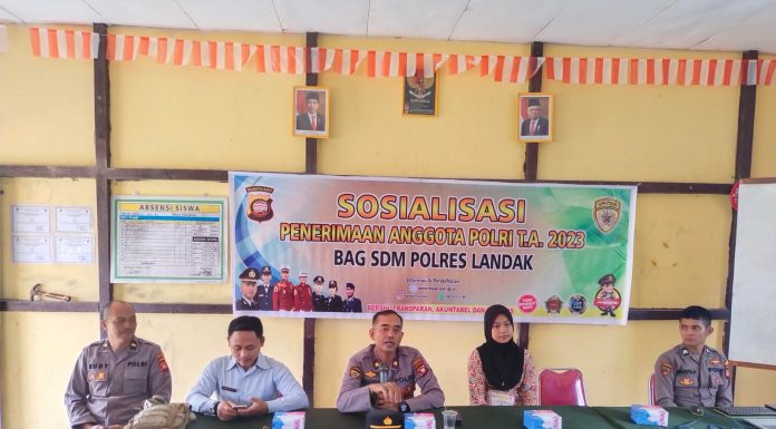 Sasar Pelajar SMA, Polres Landak Sosialisasikan Penerimaan Anggota Polri