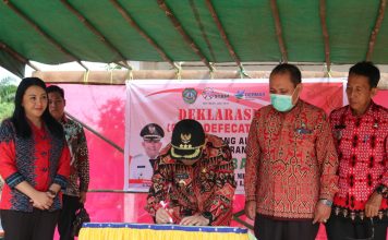 Desa Bagak Jadi Desa Kedua di Landak Deklarasikan Stop Buang Air Besar Sembarangan