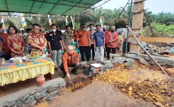 Pembangunan Gereja Katolik ST. Yohanes Stasi Jabeng Dimulai , Pj Bupati Samuel Ajak Pembangunan Secara Bergotong Royong