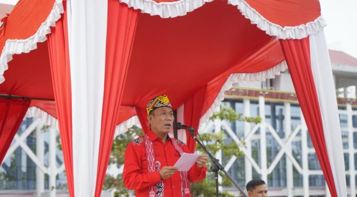 Sekda Landak Pimpin Upacara HUT ke-66 Pemprov Kalbar