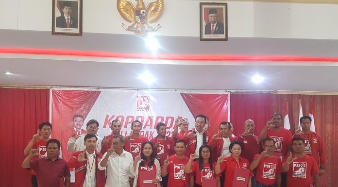 Pengurus DPC dan Devisi DPD PSI Landak Resmi Dilantik, Optimis Menang Pada Pemilu 2024