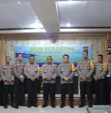 Biro Ops Polda Kalbar Laksanakan Supervisi Operasi Keselamatan Kapuas 2023 di Polres Landak