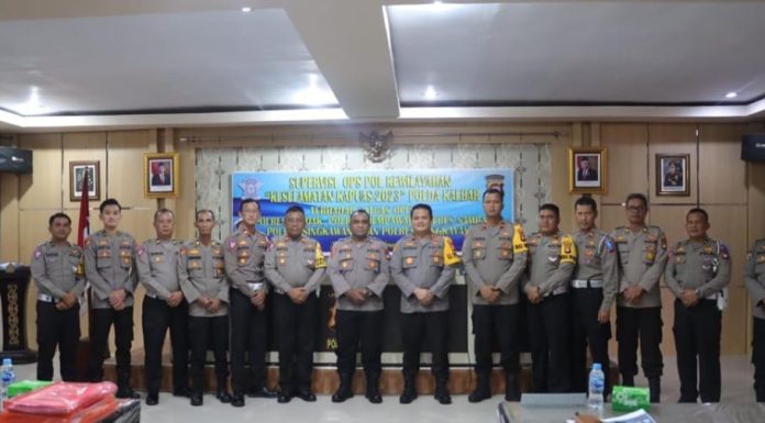 Biro Ops Polda Kalbar Laksanakan Supervisi Operasi Keselamatan Kapuas 2023 di Polres Landak