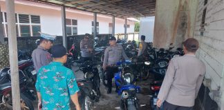 Kembali Polsek Mandor Tertibkan Penggunaan Knalpot Racing
