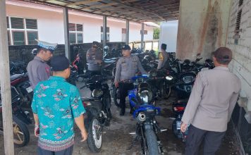 Kembali Polsek Mandor Tertibkan Penggunaan Knalpot Racing