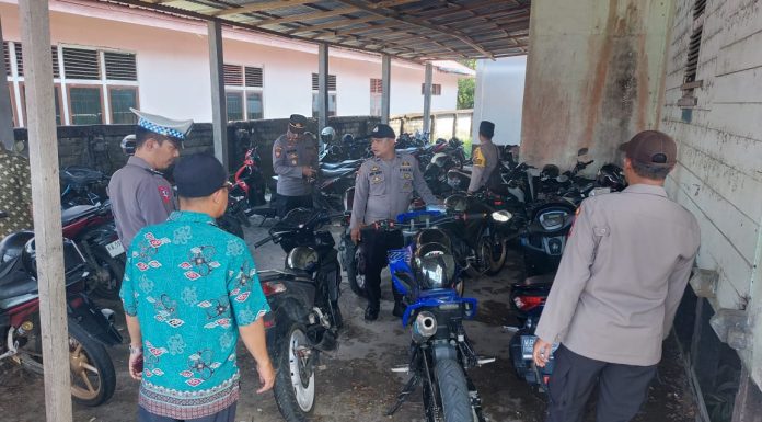 Kembali Polsek Mandor Tertibkan Penggunaan Knalpot Racing