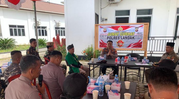 Banser Ansor Apresiasi Kinerja Polres Landak Selalu Hadir Ditengah-Tengah Masyarakat
