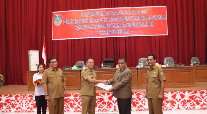 Bersama Pemda, DPRD Landak Bahas Pengajuan Raperda Prakarsa Tentang Kepemudaan