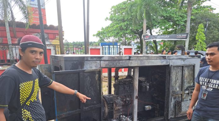 Polisi Beberkan Dugaan Sementara Penyebab Kebakaran Mesin Genset Milik Toko Mr DIY