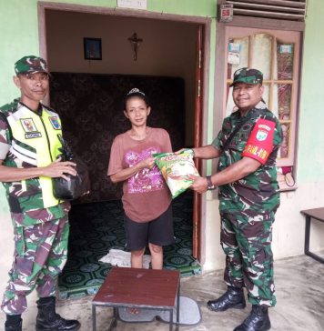 Warga Terdampak Banjir Tiga Kecamatan di Bengkayang Terima Bantuan Sembako