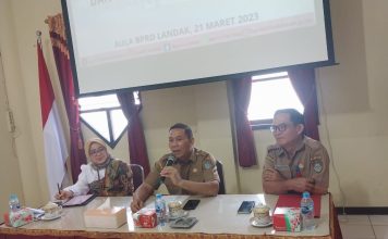 Sekda Landak Buka Rapat Evaluasi Kinerja Tim TP2DD Tahun 2022 dan Progres TW 1 Tahun 2023