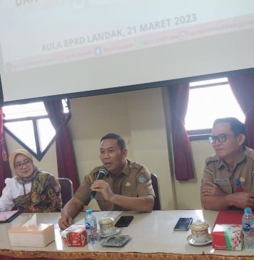 Sekda Landak Buka Rapat Evaluasi Kinerja Tim TP2DD Tahun 2022 dan Progres TW 1 Tahun 2023