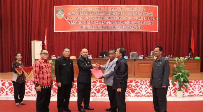 DPRD Bersama Pemkab Bahas LKPJ Bupati Landak Akhir Tahun Anggaran 2022