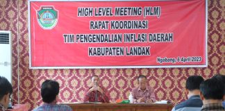 Kendalikan Inflasi Daerah Jelang Hari Raya, Pemkab Landak Gelar Rakor