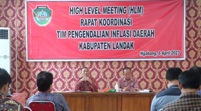 Kendalikan Inflasi Daerah Jelang Hari Raya, Pemkab Landak Gelar Rakor