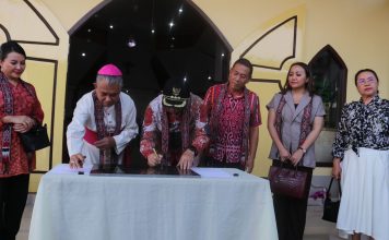 Resmikan Gereja Katolik ST. Agustinus Sebadu , Ini Pesan Pj. Bupati Landak Samuel
