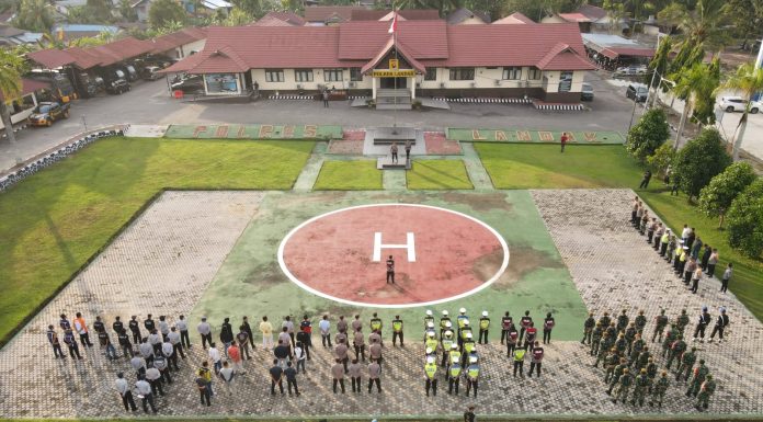 Personil Gabungan Siap Amankan Malam Takbiran di Landak