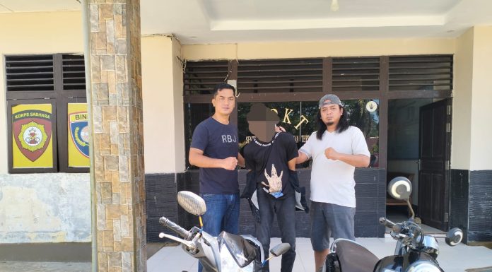 Beraksi Diberbagai Tempat, Pelaku Curanmor Asal Entikong Dibekuk Anggota Polsek Air Besar