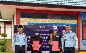 101 Warga Binaan Rutan Kelas IIB Landak Terima Remisi Dihari Idul Fitri