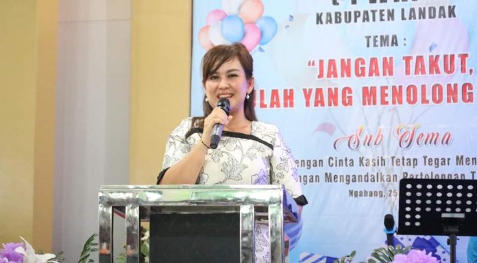 Ketua Komisi C DPRD Landak Margareta Hadiri Perayaan Ulang Tahun Ke-6 PWKI