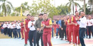 Pererat Soliditas, TNI Polri, Forkopimda Provinsi Kepri dan Insan Pers Gelar Olah Raga Bersama