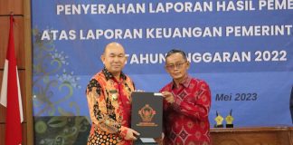 Pemkab Landak Raih Penghargaan Opini WTP ke-10