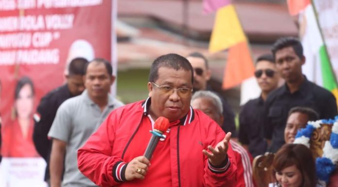 Turnamen Bola Voli Nabo Panyugu Cup Resmi Bergulir, Heri Saman Harapkan Lahir Bibit Atlet Berprestasi